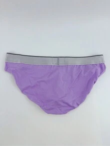 Hombres Calzoncillos con estampado de letra - Morado - Ver 2