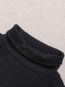 女嬰3入組條紋針織高領T恤 - 彩色 - 查看 6