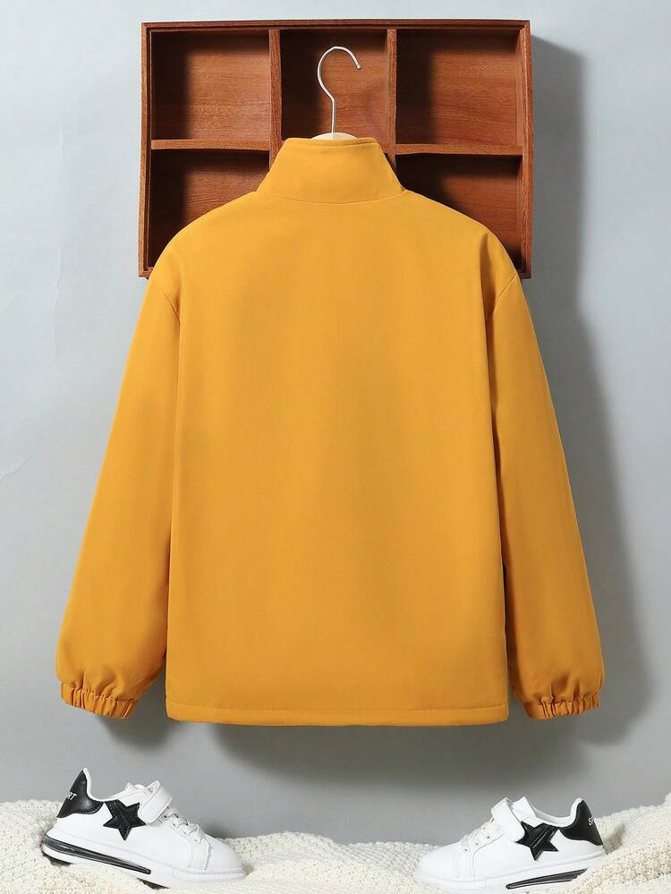 Tween Boy Zip Up Thermal Lined Coat & Bag