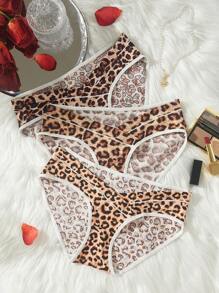 Maternity 3pack Leopard Print Panty - Multicolor - View 1