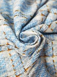 BizChic Plaid Print Flap Detail Jacket - Multicolor - View 8