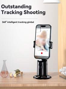 Essager Auto Tracking Phone Holder, Auto Face Tracking Tripod, Portable All-In-One Smart Selfie Stick 360 Rotation Fast Face & Object Tracking Cameraman Robot Mount For Phone Video Vlog Live Streaming - Black - View 7