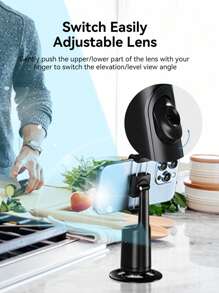 Essager Auto Tracking Phone Holder, Auto Face Tracking Tripod, Portable All-In-One Smart Selfie Stick 360 Rotation Fast Face & Object Tracking Cameraman Robot Mount For Phone Video Vlog Live Streaming - Black - View 3