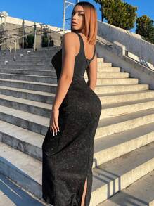 SHEIN SXY 女士連衣裙 - 黑色 - 查看 4
