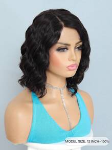 Loose Wave Layered Wig 13X4X1 T-Part Lace Wig Short Human Hair Wig For Women