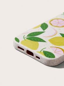 INSVY Design Studio Artist Vacation 1pc Lemon Pattern TPU Phone Case Compatible With IPhone, Holiday - Multicolor - View 3