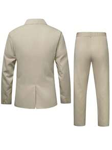 Manfinity Mode Men Single Breasted Blazer & Suit Pants