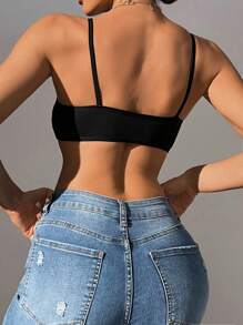 SHEIN Sujetadores & Bralettes sin aros Liso Simple - Multicolor - Ver 2