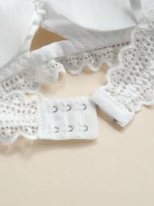 2 Packs Cut-Out Scallop Trim Bra Set Lingerie - Black and White - View 11