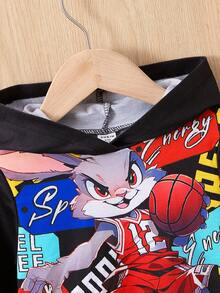 SHEIN Perso Play 男婴卡通字母图案卫衣 - 彩色 - 查看 4