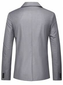Manfinity Mode Uomo Blazer con doppio petto dettaglio patta