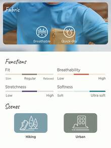 Manfinity Sport Corelite Men Pocket Patched Sports Tee Workout Tops - Baby Blue - View 3