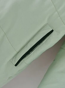 Tween Boy 1pc Hooded Padded Coat - Mint Green - View 3