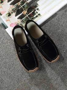 Zapatos Planos Elegantes Para Mujer Para Uso Diario - Negro - Ver 5