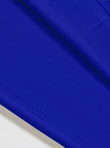 Manfinity Chillmode Men Floral & Slogan Graphic Drop Shoulder Tee - Navy Blue - View 4