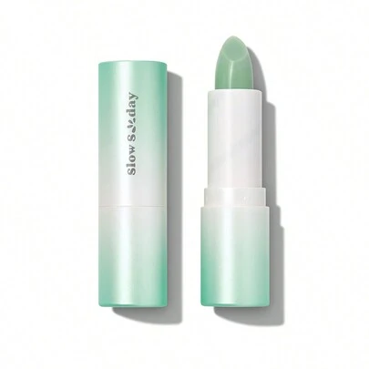 Slow Sunday Avocado Color Changing Lip Care, Avocado, Cute Heart-Shaped Design, Color-Changing, Daily Lip Care, Lip Sleeping Mask, Fruit Favor, Good Choice For Wedding, Vacation, Beach, Travel Essentials, Suitable For Summer Lip Care