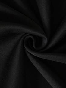 SHEIN EZwear 萬聖節骷髏水鑽拉鏈開襟抽繩連帽衫 - 黑色 - 查看 6