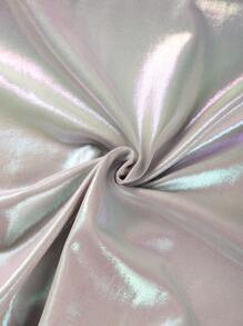 SHEIN ICON Holographic Patent Skirt - Silver - View 6