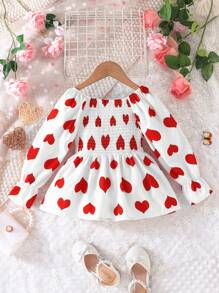 SHEIN 少女心印花荷葉邊袖荷葉邊襯衫