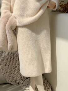 Váy len nữ - Màu be - Xem 1