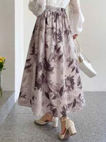 FRIFUL 印花高腰半身裙 - 彩色 - 查看 2