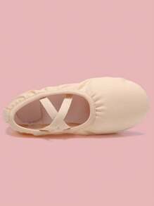 Girls' Pink Ballet Dance Shoes, Flat And Suitable For Indoor Use, Ideal For Practice And Performance - Pink - View 4
