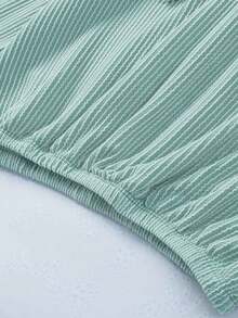 CILKOO Felpa con cappuccio monocolore spalle cadenti con coulisse - Verde - Visualizzare 7