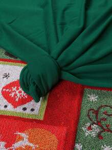 INAWLY Christmas Print Tee Graphic Tees Women Tops - Dark Green - View 6