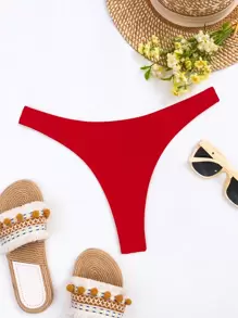 Swim Basics 2025 Quần Bikini Sexy Thong Mới Cho Nữ Mùa Hè - Đỏ - Xem 5