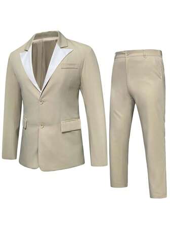 Manfinity Mode Uomo monopetto Blazer & Pantaloni suit