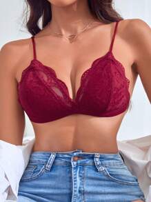 3入組花邊蕾絲三角內衣套裝 - 彩色 - 查看 2