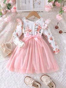 SHEIN 女童（小）洋裝 - 粉色 - 查看 3