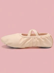 Girls' Pink Ballet Dance Shoes, Flat And Suitable For Indoor Use, Ideal For Practice And Performance - Pink - View 5