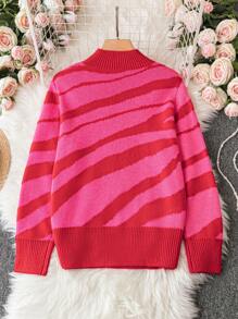 Calvaya Talla grande Jersey de color combinado