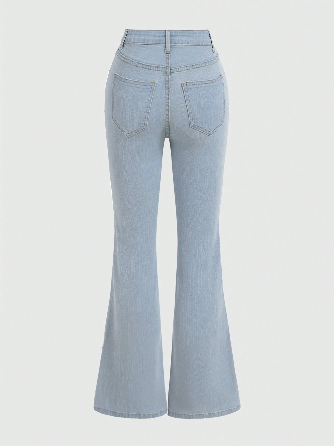 Our Kawaii Floral Embroidery Flare Leg Jeans is such a vibe