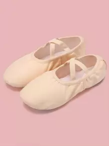 Girls' Pink Ballet Dance Shoes, Flat And Suitable For Indoor Use, Ideal For Practice And Performance - Pink - View 2
