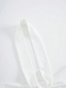 EgrlEra 素色繞頸短上衣 - 白色 - 查看 7