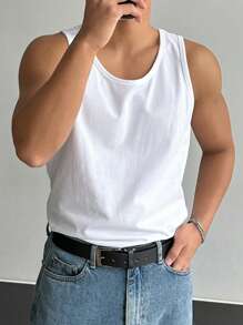 DAZY 男士素色背心上衣