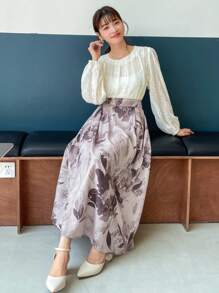 FRIFUL 印花高腰半身裙 - 彩色 - 查看 7