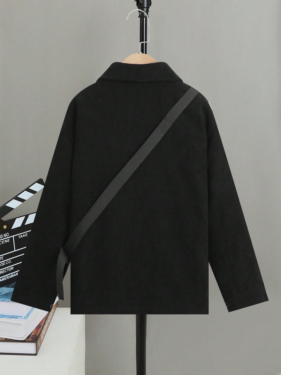 Tween Boy Button Up Coat & Bag Without Sweater