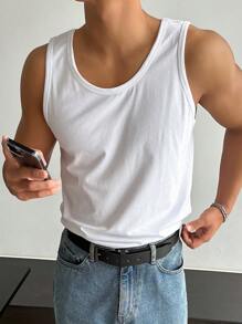 DAZY 男士素色背心上衣