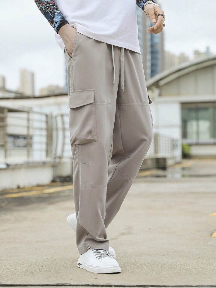 【関送込み】Loose-fitting cargo pants*2色*unisex/N240037-1 関送込み】Loose-fitting cargo pants*2色*unisex/N240037