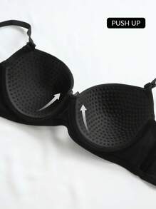 2sets Solid Underwire Bra & Panty Lingerie Set - Multicolor - View 6