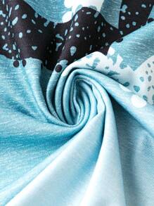 SHEIN LUNE Áo thun Ombre in hình trái tim cho mùa hè - Nhiều màu - Xem 5