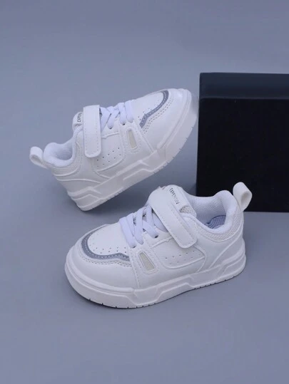 新品到貨經典時尚透氣軟底防滑運動鞋帶反光細節適用於嬰兒運動活動