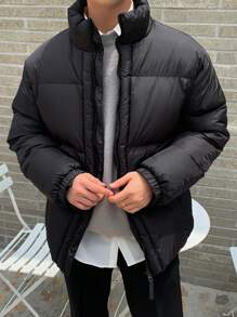 DAZY Men Zip Up Padded Coat For Winter Jacket