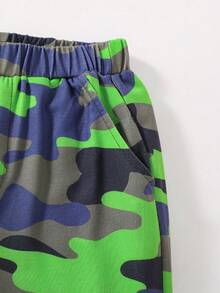 SHEIN 字母女童（大）兩件套 - 軍綠色 - 查看 8