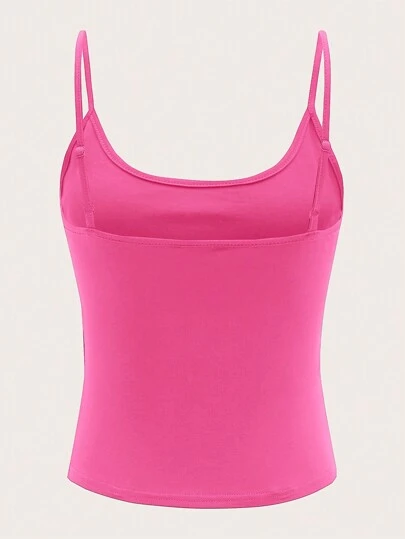 SHEIN EZwear Women's Summer Solid Color Casual Versatile Camisole