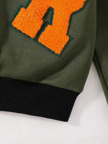 SHEIN 字母女童（大）兩件套 - 軍綠色 - 查看 7