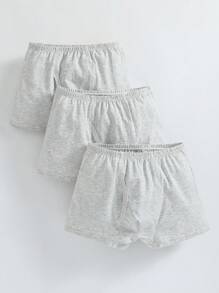 Teenager Junge 3 Stücke Boxershorts mit Einfarbig elastisch Bund